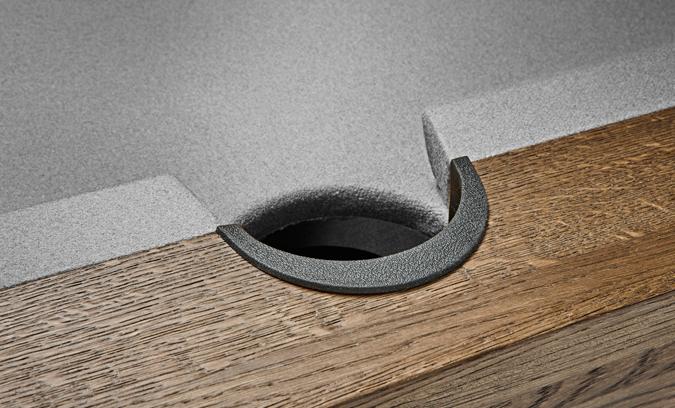 Table billard Brunswick Botanic 7 pieds avec ardoise naturelle et fini Brun Foncé Rustique