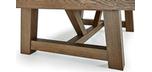 Table billard Brunswick Botanic 7 pieds avec ardoise naturelle et fini Brun Foncé Rustique