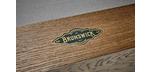 Table billard Brunswick Botanic 7 pieds avec ardoise naturelle et fini Brun Foncé Rustique