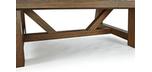 Table billard Brunswick Botanic 7 pieds avec ardoise naturelle et fini Brun Foncé Rustique