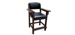 Traditional billiard pool player spectator chair