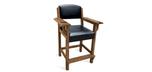 Traditional billiard pool player spectator chair