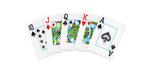 Cartes de jeux poker vertes et rouge Copag Neoteric en plastique ensemble double