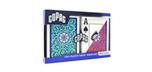 Copag Neoteric Green/Red Plastic Poker Playing Cards Double Deck Set with Jumbo Index