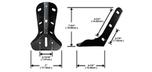 Braquette de remplacement en acier en coin pour pattes table de billard Majestic