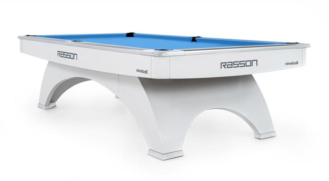 Table de billard professionnelle 9 pieds OX Blanche de Rasson