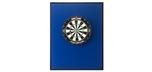Large wooden frame dartboard protective wall backboard with added colour felt option