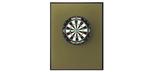 Large wooden frame dartboard protective wall backboard with added colour felt option