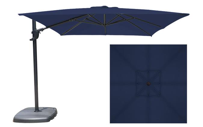 blue square patio umbrella canvas offset PURPLE LEAF 10' X 13' Outoor Umbrella Turquoise Premium quality canopy made from industry leading Sunbrella fabric PURPLE LEAF 10ft Patio Umbrella