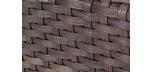 Java brown outdoor rectangular durable synthetic wicker coffee table