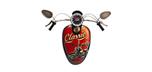 Motorcycle Handle Bars and Gas Tank Clock 20 x 16 inches