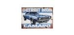Enseigne Métallique Detroit Iron Camaro 18 x 12 pouces