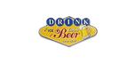 Enseigne en étain Drink Ice Cold Beer 19.25 x 10 pouces