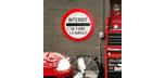 Interdit de Faire la Gueule 12 inch round tin sign