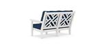 White Polywood Chippendale deep seating recycled plastic outdoor furniture set