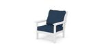 White Polywood Chippendale deep seating recycled plastic outdoor furniture set