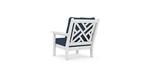 White Polywood Chippendale deep seating recycled plastic outdoor furniture set