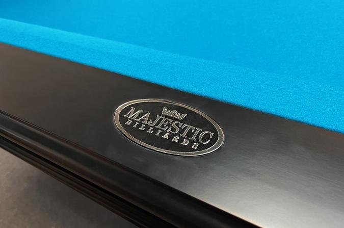 Table de billard moderne noire Majestic Louisiane avec ardoise 8 pieds Table de billard moderne noire Majestic Louisiane avec ardoise 8 pieds
