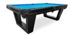 Table de billard moderne noire Majestic Louisiane avec ardoise 8 pieds