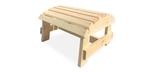Ottoman footrest for Adirondack pine cottage chair made in Canada