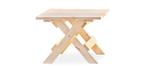 Square 24 inch outdoor Adirondack cottage table made in Canada