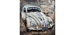 Love Bug Painted Tin Sign 31-1/2