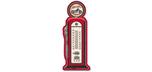 Gas Pump Tin Sign with Thermometer 7-1/2' x 19'