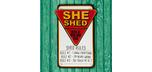She Shed Rules Tin Sign 12' x 19'