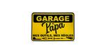 Enseigne de métal tole Garage de Papa 18