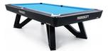 Table de billard de 8 pieds Rasson Wolf fini Noir avec Poches Standards