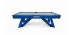 Table de billard de 8 pieds Rasson Wolf fini Bleu avec Poches Standards