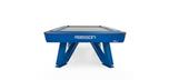Table de billard de 8 pieds Rasson Wolf fini Bleu avec Poches Standards