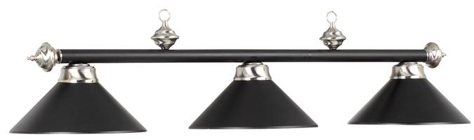 Lampe de table de billard en métal triple abat-jour