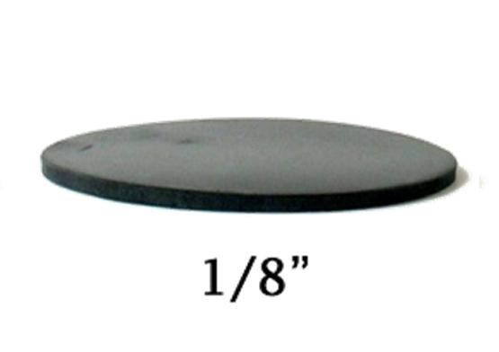 Neoprene plastic pool table leg shims, 3 inches x 1/8 inch, (50/pack)