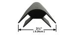 Ensemble de coins en plastique noir table billard Brunswick Bristol