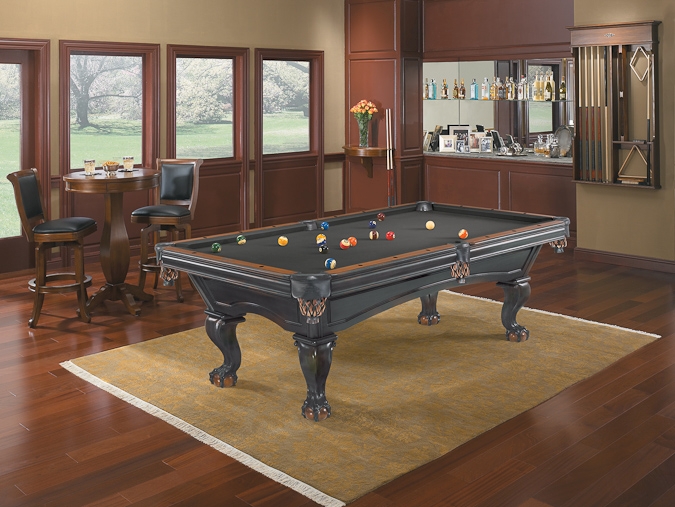 Brunswick Glenwood contemporary pool table, twotone design
