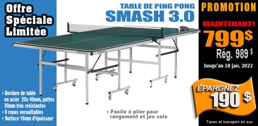 Table de jeu tennis Brunswick Smash 3.0 ping pong