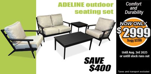 Save $400 on Plank and Hide Adeline outdoor deep seating cushion 5 piece set