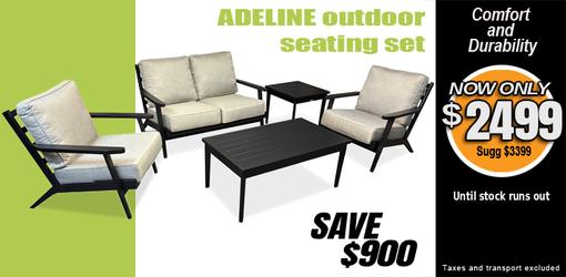 Save $900 on Plank and Hide Adeline outdoor deep seating cushion 5 piece set